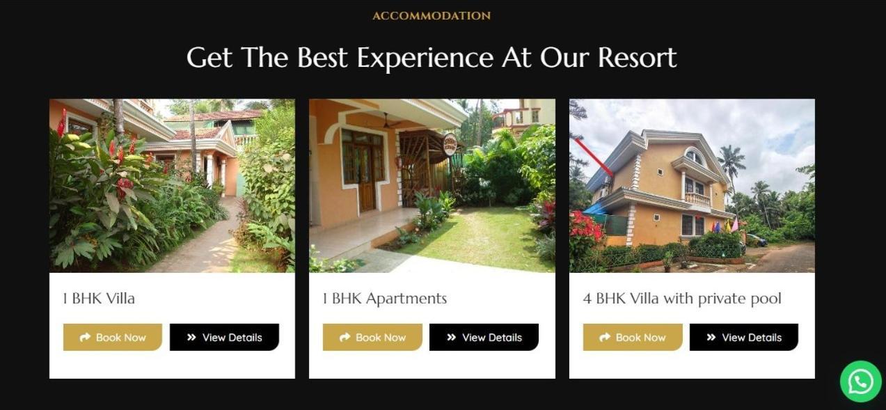 Goa Garden Resort - 5Bhk Villa With Private Pool, 4Bhk Villa, 1Bhk Villa At South Goa Colva Bagian luar foto